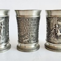 Калаени релефни чаши, снимка 4 - Колекции - 37563095