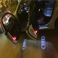 4 броя 3D LOGO Audi светлина на врата, снимка 5 - Аксесоари и консумативи - 33030637