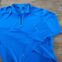 Nike Mens Element 1/2 Zip LS Running Shirt - страхотна мъжка блуза 2ХЛ КАТО НОВА, снимка 6 - Спортни дрехи, екипи - 39972175