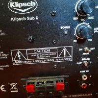 KLIPSH SUB 6, снимка 9 - Тонколони - 32438749