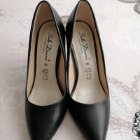 Черни елегантни обувки , снимка 3 - Дамски обувки на ток - 26309763