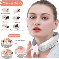 Автоматичен масажор за врат с 4 глави с топлина PK718, снимка 4 - Масажори - 39643970