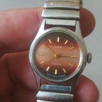 Дамски часовник ЗАРЯ 21камъка. Механичен механизъм. Руско производство. Ретро модел. Vintage watch , снимка 11 - Дамски - 40438169