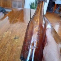 Стара бирена бутилка Пивоварно Дружество Шумен Русе 1938, снимка 4 - Други ценни предмети - 37760454