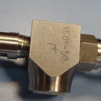 кран г-образен FUJIKIN 150K 316 diaphragm valve actuator 1/4, снимка 4 - Резервни части за машини - 37203792