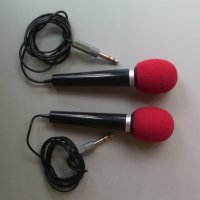 2 бр. динамични микрофони с кабел, снимка 1 - Микрофони - 43358720