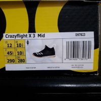 Волейболни маратонки Adidas Crazyflight X3 Mid.PERFORMANCE номер 45.1/3 , снимка 9 - Маратонки - 38725695