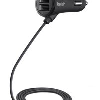 Зарядно за автомобил кола BELKIN с 2 USB порта - Apple iPhone Samsung, снимка 4 - Зарядни за кола - 26970175
