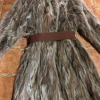 Дамско дълго палто- естествена кожа, снимка 2 - Палта, манта - 43044634