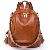 Дамска чанта-раница Brown 1118, снимка 1 - Раници - 43055053