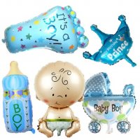 5 балона за бебе - изписване, питка, кръщене, рожден ден, снимка 2 - Други - 28860158