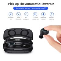 Безжични слушалки iPosible, Bluetooth 5.0, водоустойчиви IP65, снимка 2 - Безжични слушалки - 40279329