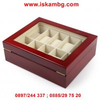 Кутия за съхранение на часовници - дървена, за 10 часовника - код 2171, снимка 14 - Други - 26791342