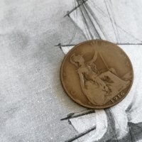Монета - Великобритания - 1 пени | 1916г., снимка 1 - Нумизматика и бонистика - 28280971
