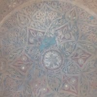 Арабски месингов поднос рисуван, снимка 5 - Декорация за дома - 33676357