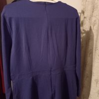Продавам нова рокля тъмносиня от памук и еластин XL, снимка 2 - Рокли - 43434772