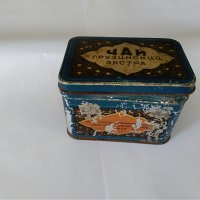 Стара соц кутия от Грузински чай, снимка 8 - Антикварни и старинни предмети - 32740075