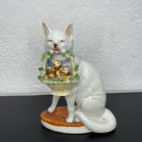 Немска порцеланова котка - Ges. Gesch. №4955, снимка 1 - Колекции - 43921771