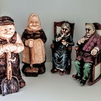 Статуетки старци прави и седнали , снимка 1 - Декорация за дома - 37608246