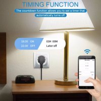 Wi fi Смарт контакт Smart wi fi plug Smart Home Google Home/ Tuya/Alexa Мониторинг на електроенергия, снимка 6 - Други - 39401998