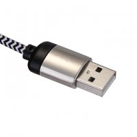 Кабел Lightning към USB за iPhone Lightning DigitalOne SP00079 -1.5м метални букси ver.7.3, снимка 2 - USB кабели - 21045336