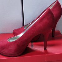 Дамски обувки Graceland с висок ток от изкуствен велур 38, снимка 4 - Дамски ежедневни обувки - 43950965