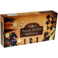 Шах и табла , Дървен, 35 см, Фигури 3.1 - 7 см (270768) Комплект 3 в 1 класически настолни игри - ша, снимка 4 - Шах и табла - 36625425