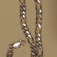 сребърен синджир плътен, снимка 2 - Колиета, медальони, синджири - 44033304