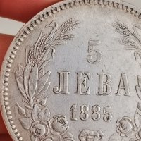 5 лева 1885г Р61, снимка 4 - Нумизматика и бонистика - 43981952