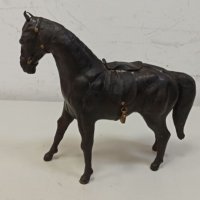 Фигура на кон с естествена кожа, снимка 5 - Антикварни и старинни предмети - 32930595