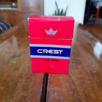 Стара кутия от цигари Crest, снимка 1 - Други ценни предмети - 39566102
