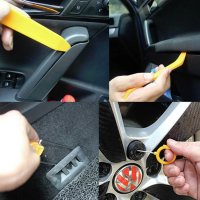 Комплект инструменти за демонтаж интериор на автомобил премахване на автомобилно радио, панел и др., снимка 6 - Аксесоари и консумативи - 43954701