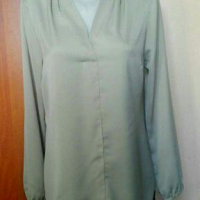 Елегантна блуза в пастелно зелено🍀❤M/L(40) р-р❤🍀арт.4051, снимка 1 - Блузи с дълъг ръкав и пуловери - 36469656