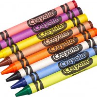 Нов комплект Цветни Восъчни пастели 8 броя за деца рисуване оцветяване, снимка 2 - Други - 39939244