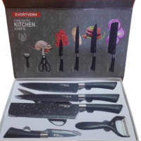 Комплект ножове 6 незаменими кухненски помощници, снимка 5 - Прибори за хранене, готвене и сервиране - 44898103