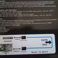 Продавам HDMI Transmitter до 30м пасивни+подарък, снимка 6 - Други - 26235844