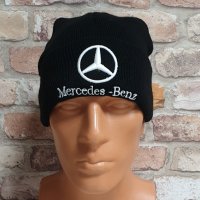 Нова зимна шапка на автомобилната марка Mercedes-Benz (Мерцедес) с подгъв, снимка 6 - Шапки - 43280121