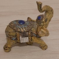 Златисто,индийско слонче,с богата украса, снимка 4 - Декорация за дома - 43567310
