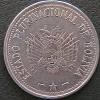 50 центаво 2010, Боливия, снимка 2 - Нумизматика и бонистика - 28294335