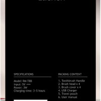Ултразвукова електрическа четка за зъби Lachen RM-T8В, снимка 4 - Друга електроника - 43374820
