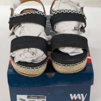 Черни дамски сандали от деним марка Beppi , снимка 8 - Сандали - 33104977