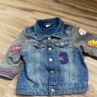 Оригинално дънково бебешко якенце на H&M ! 68 р, снимка 1 - Бебешки якета и елеци - 32612121