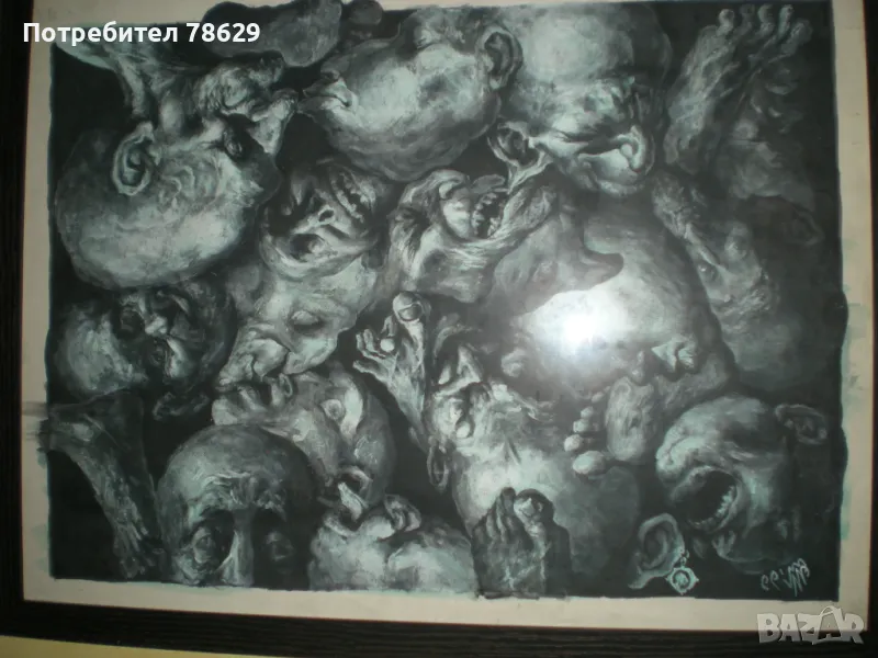 ПО ЙЕРОНИМ БОСХ - ОТ ТОНИ ТОДОРОВ - ГВАШ, УНИКАТ, снимка 1