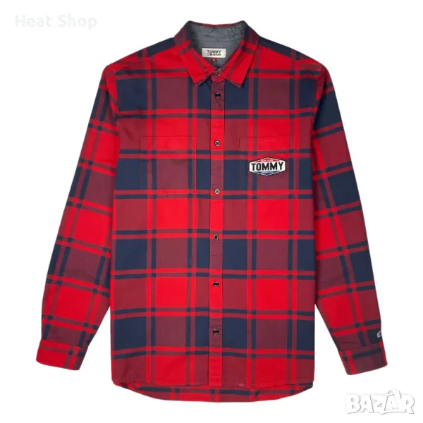 Мъжка Риза Tommy Jeans TMJ Badge Plaid Overshirt, снимка 1