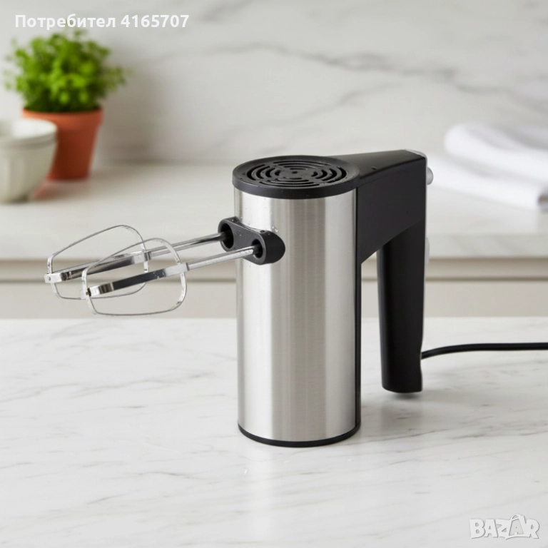 Кухненски миксер SERANOVA Home – Метални бъркалки, лек и мощен, снимка 1