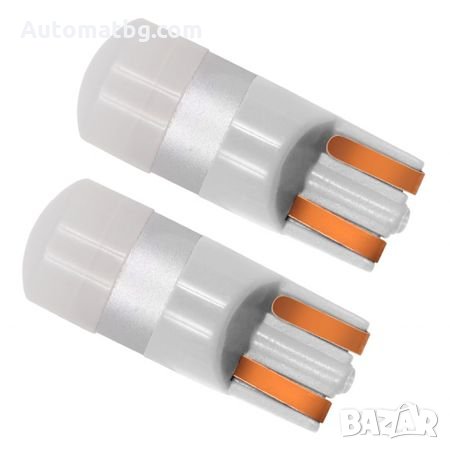 Комплект LED Лед Диодни Крушки Т10 Automat 2бр 1x 3D керамика Супер ярък светод CANBUS, снимка 1