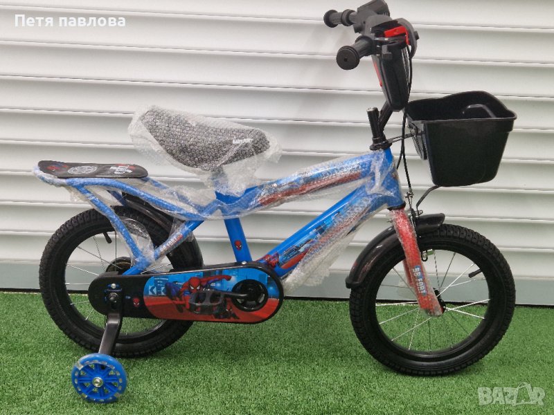 Нови велосипеди за деца от 3г. до 5години 14 цола Спайдърмен, снимка 1
