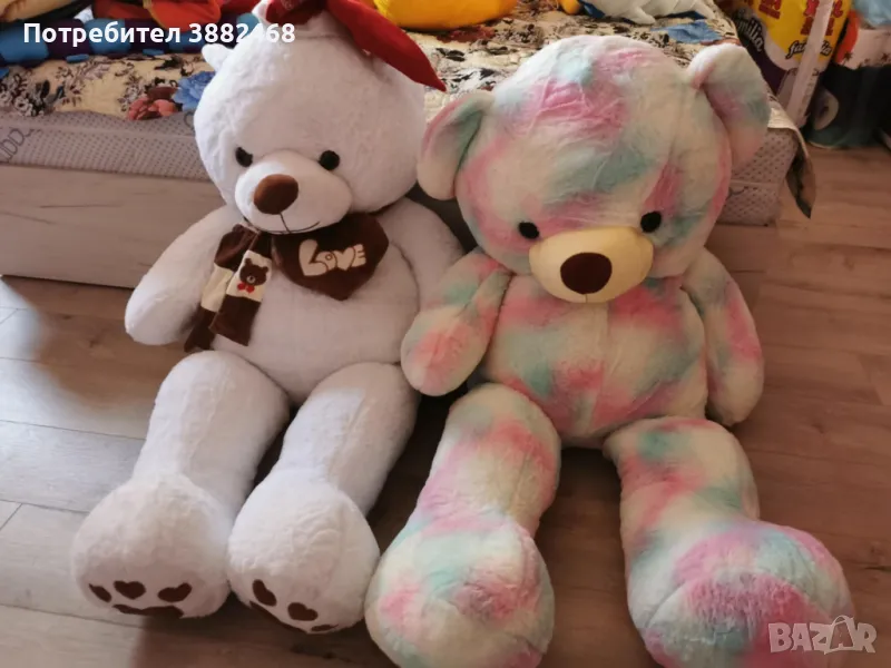 Големи плюшени мечки нови 80 лв , снимка 1