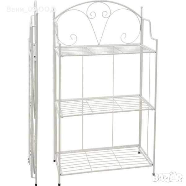 Сгъваем метален цветарник 100см, снимка 1