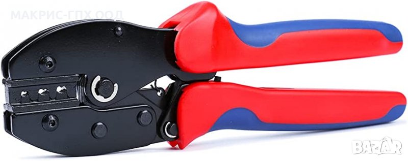 Клещи за кримпване на MC4 конектори, 2.5 ÷ 6 мм², фотоволтаичен (соларен) конектор, МЦ4, снимка 1